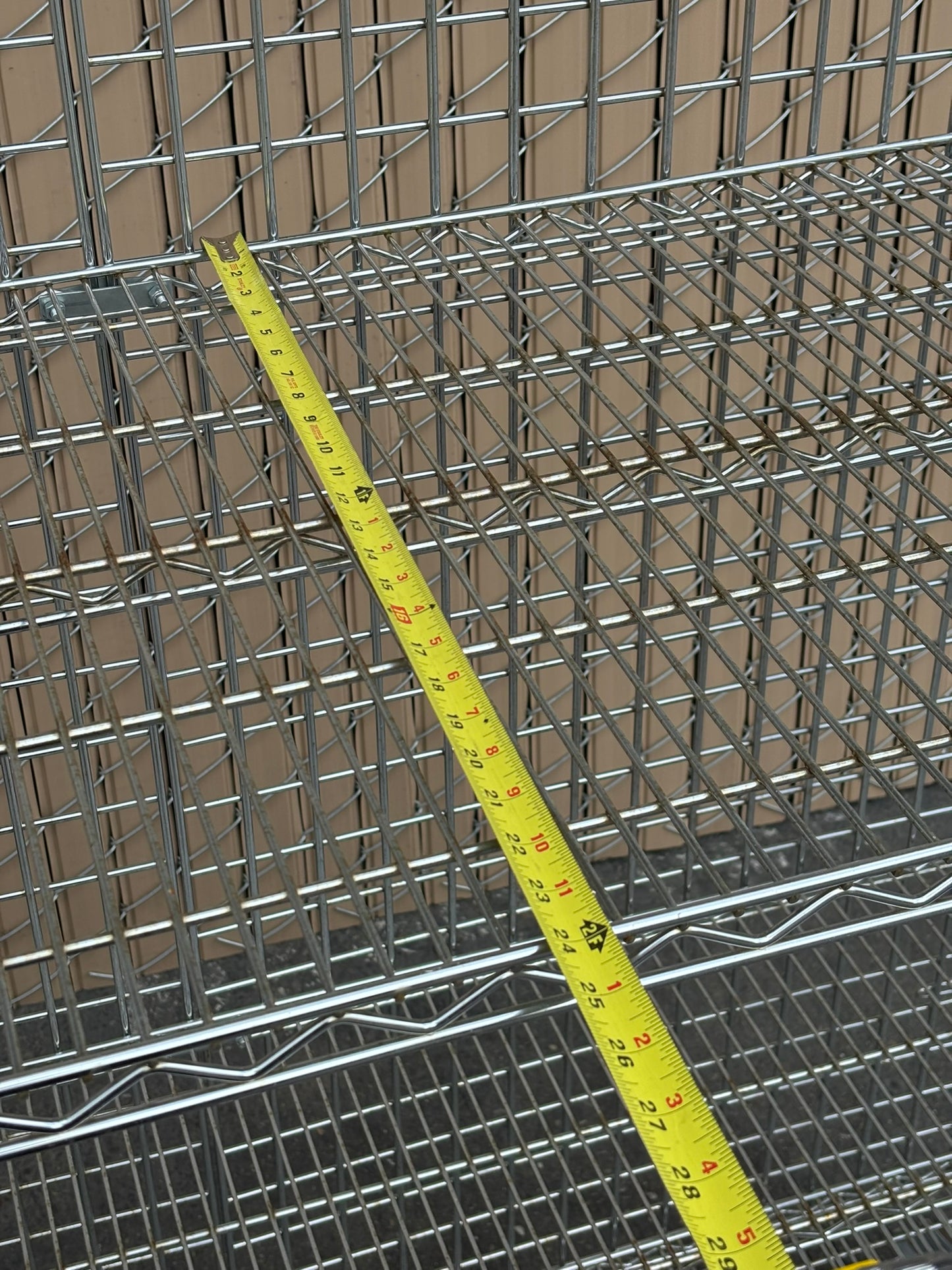 ULINE H-2085 Three-Shelf Security Cart 60 x 24 x 69" 1000lbs Capacity