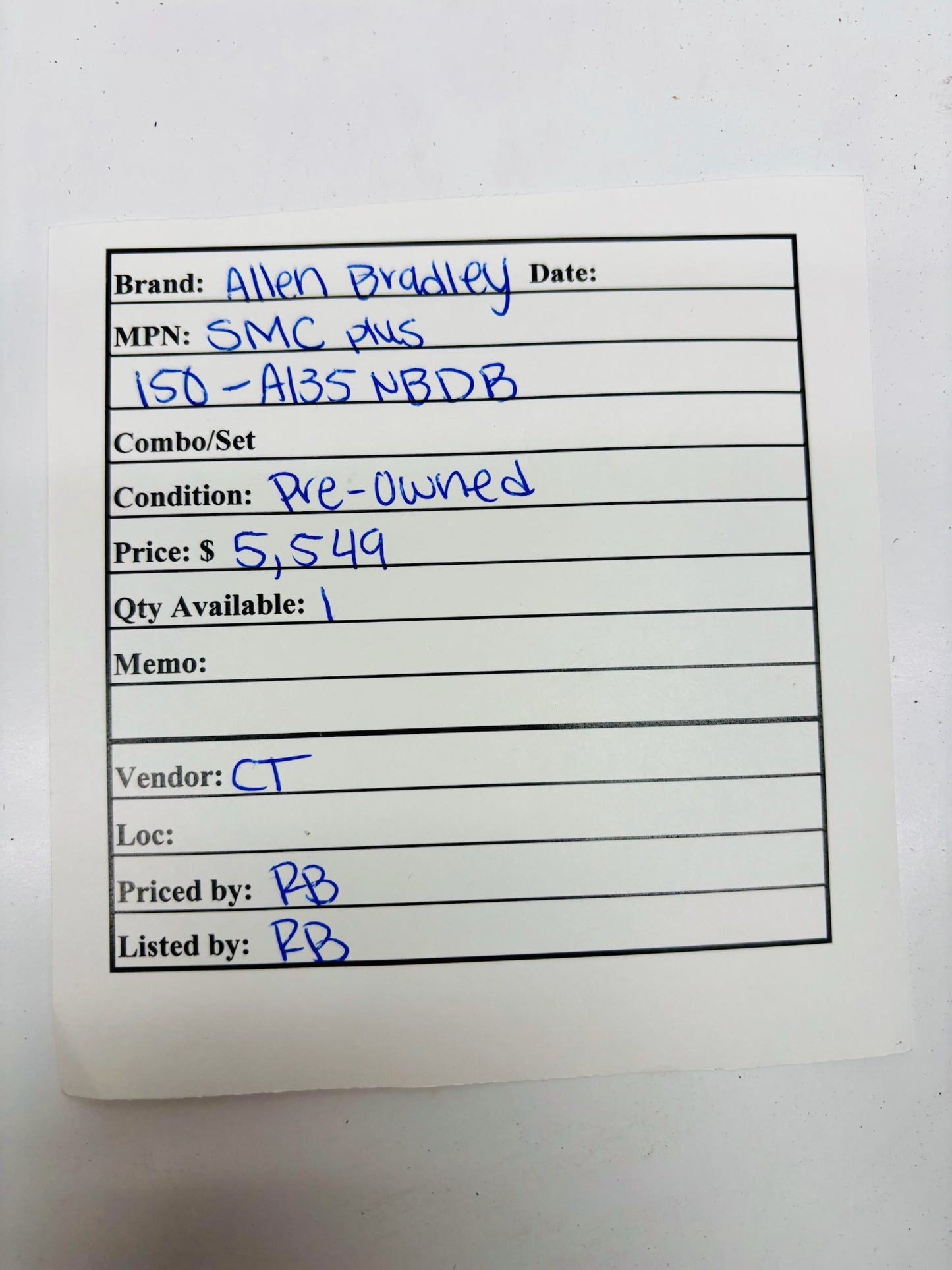 Allen Bradley SMC Plus 150-A135NBDB Motor Controller