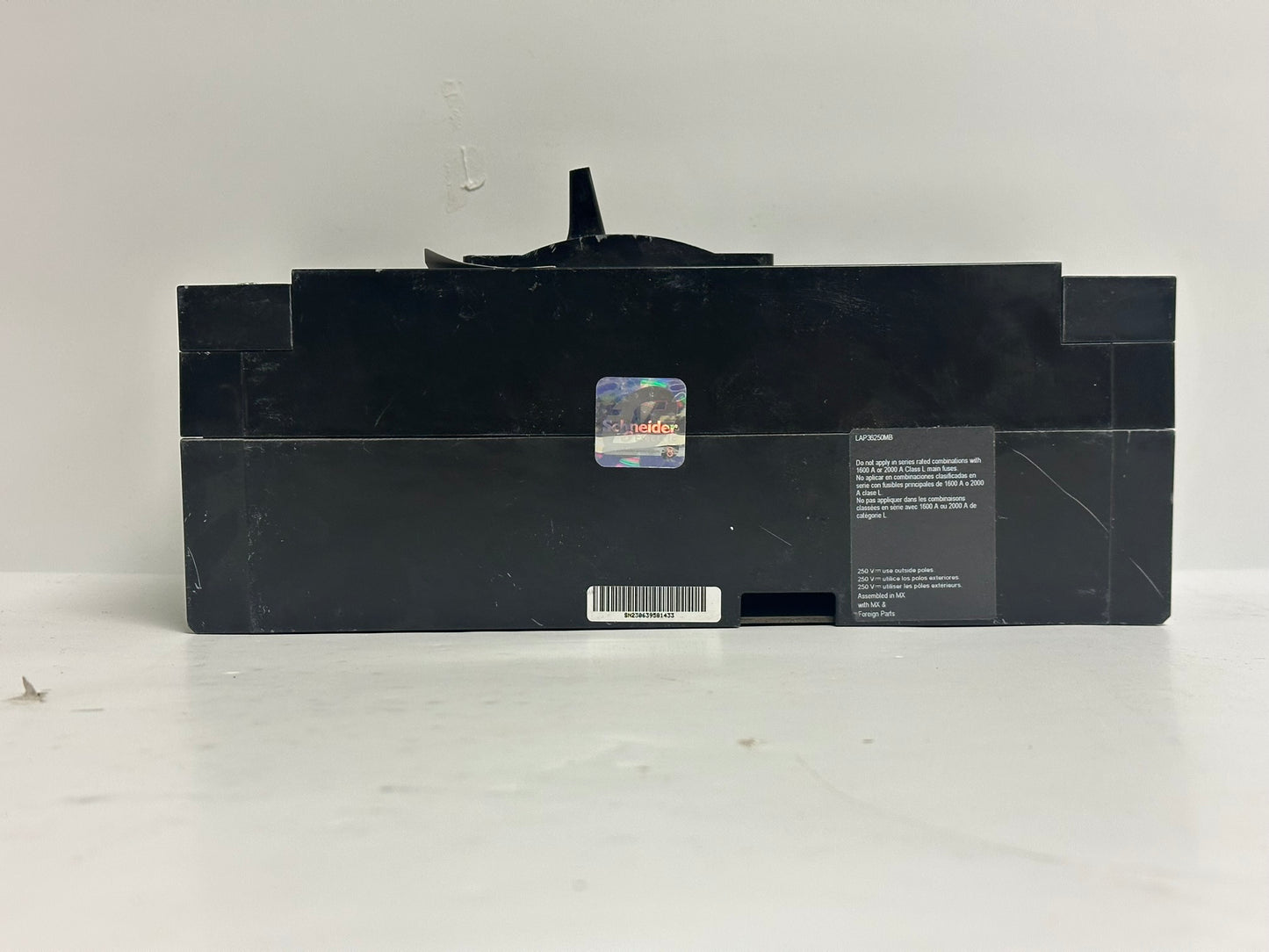 Square D LAP36250MB 250A 3-Pole 600V Circuit Breaker – L-Frame, Unit Mount