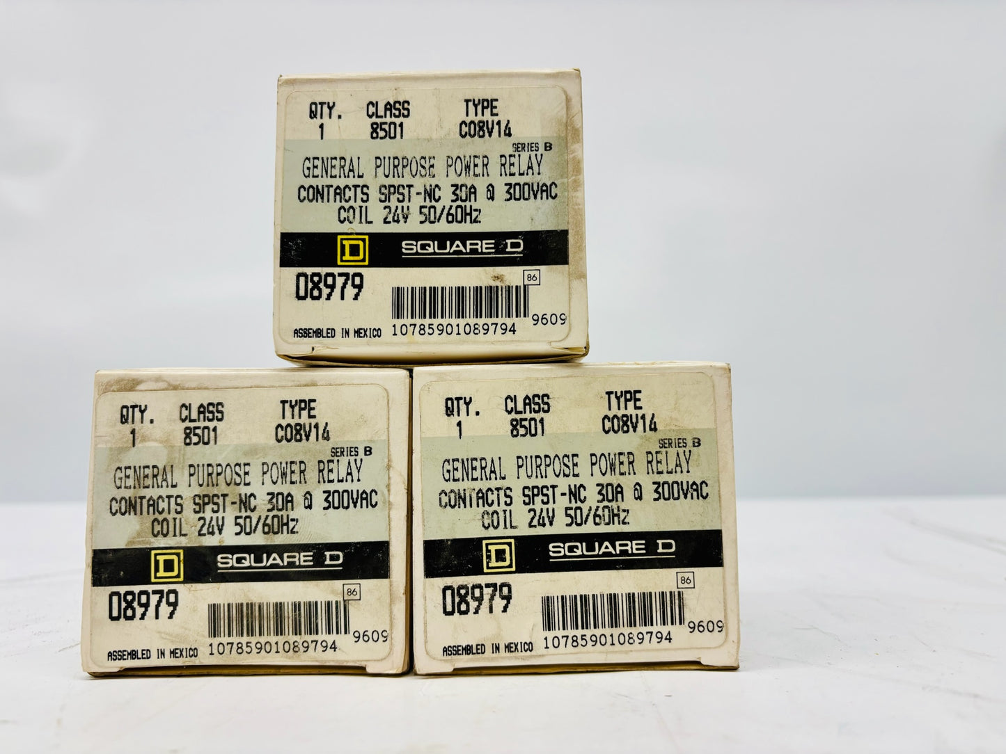 3 Pk Square D C08V14 Motor Control Relay