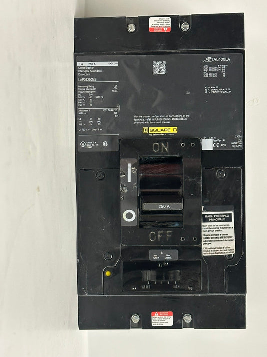 Square D LAP36250MB 250A 3-Pole 600V Circuit Breaker – L-Frame, Unit Mount