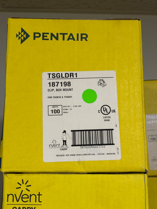 100-Pack NVENT Caddy TSGLDR1 Box Mount Clip