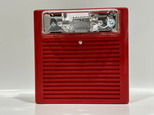 Eaton ASWP-2475-FR Wall-Mount Fire Alarm Strobe, 24V, Red, Outdoor Rated