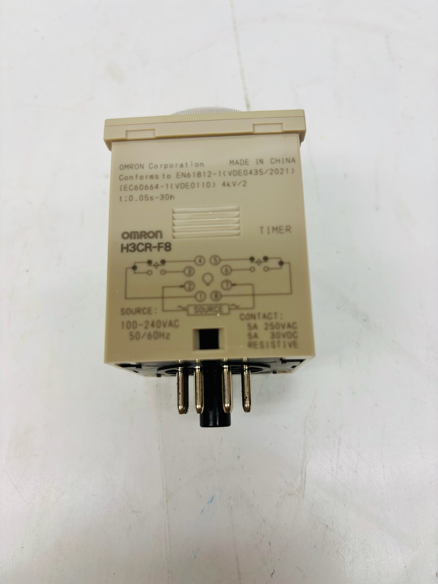 2 Pk Omron H3CR-F8 Multifunction Timer Relay