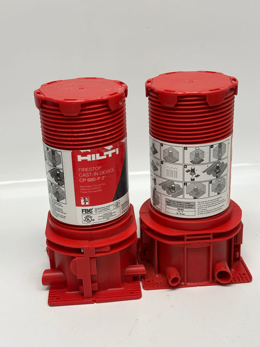 2-Pack HILTI CP 680-P (#2172996) 2" Cast-In Firestop Device