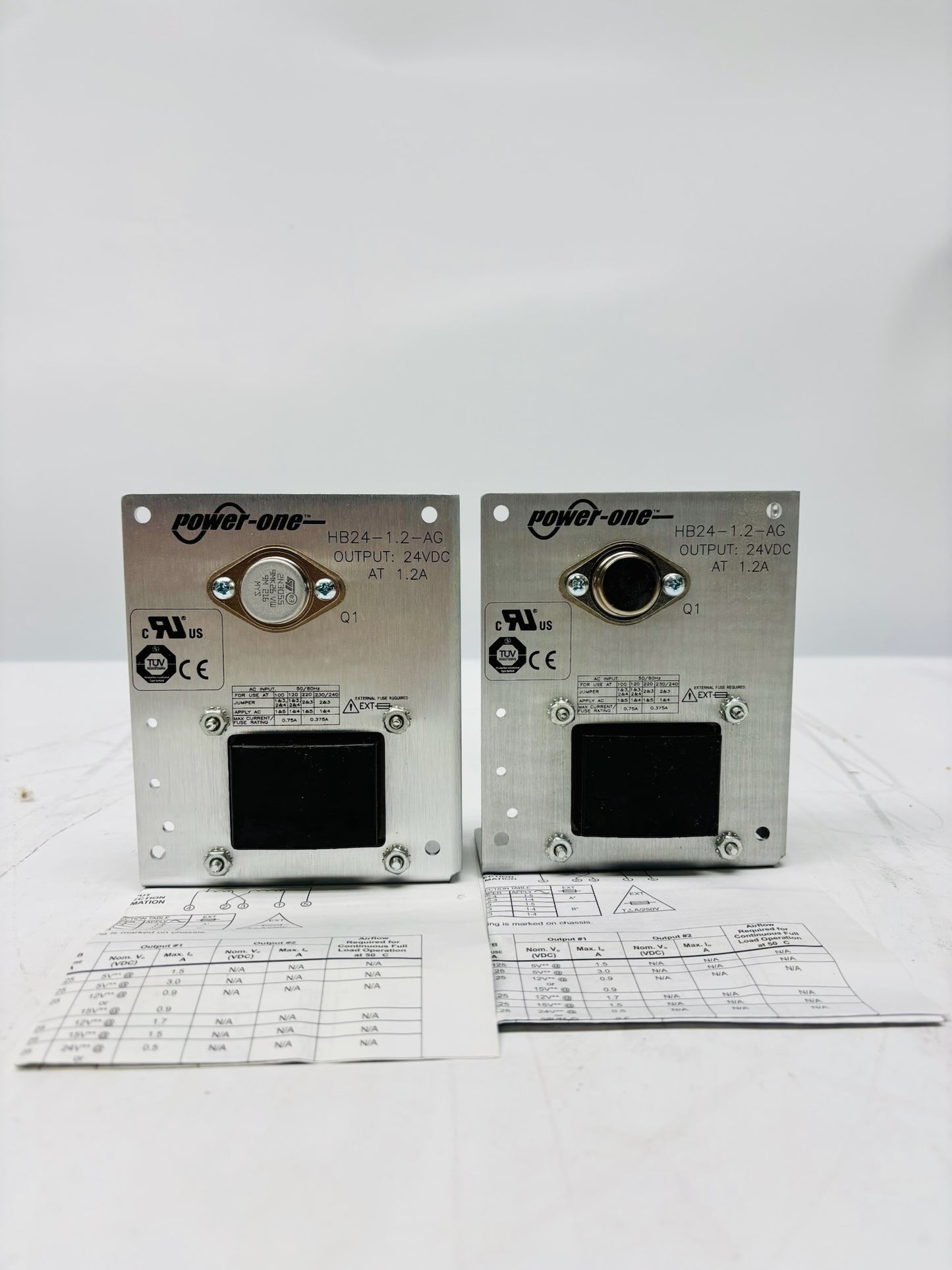 2 Pk Power-One HB24-1.2AG 24V DC Power Supply