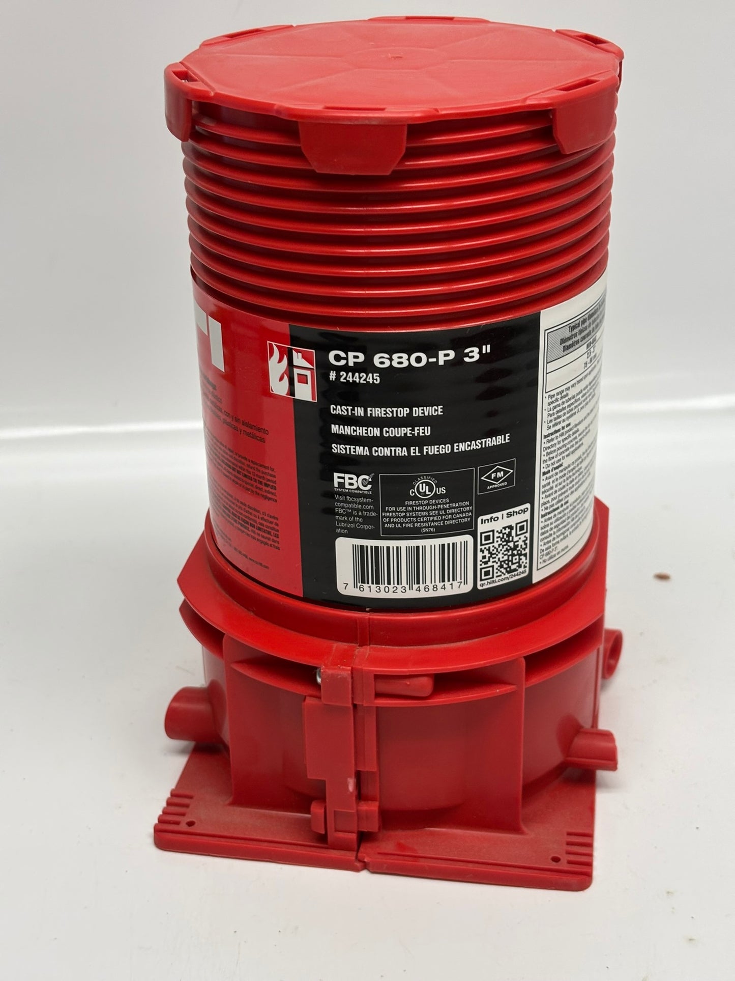 HILTI CP 680-P (#244845) 3" Cast-In Firestop Device