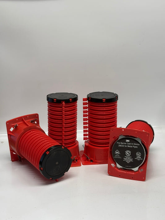 4-Pack 3M™ Fire Barrier Cast-In Device 2MCID for Metal Pipes