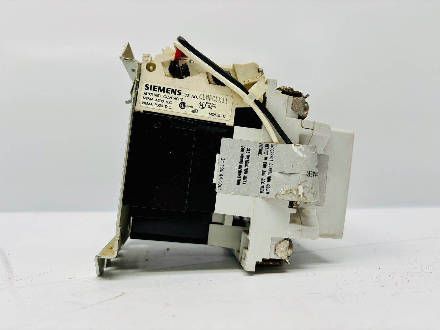 Siemens CLMC03 Three-Pole Motor Starter Contactor