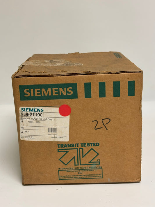 Siemens ND62T100 Sentron MCCB Trip Unit Only, 2P, 1000A, 600V