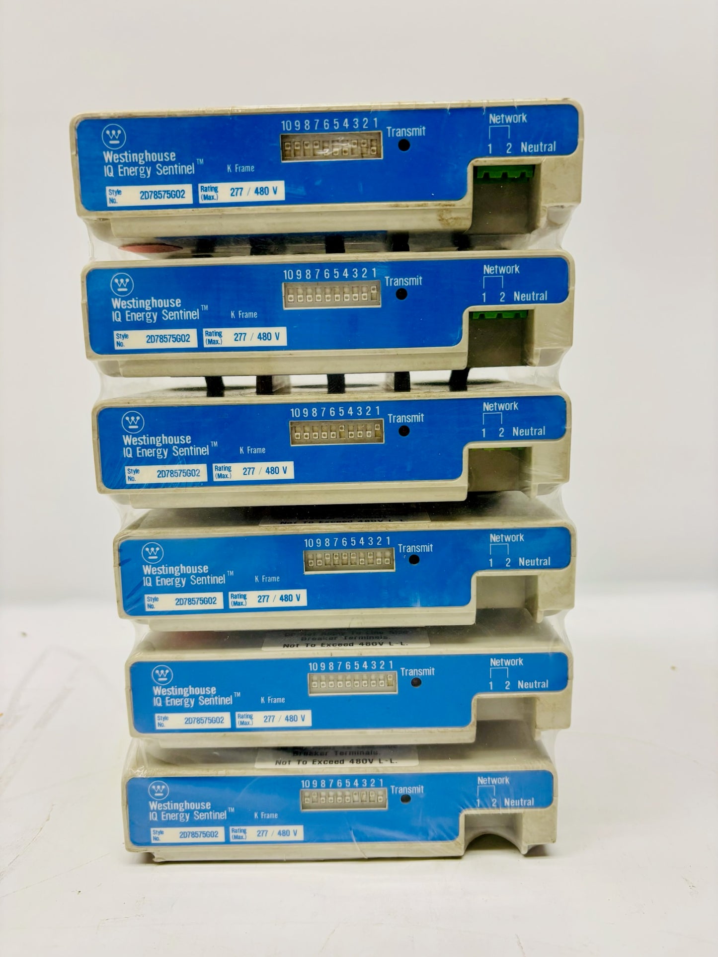 6 Pk Westinghouse 2D78556G02 IQ Energy Sentinel , F-Frame 277/480V AC
