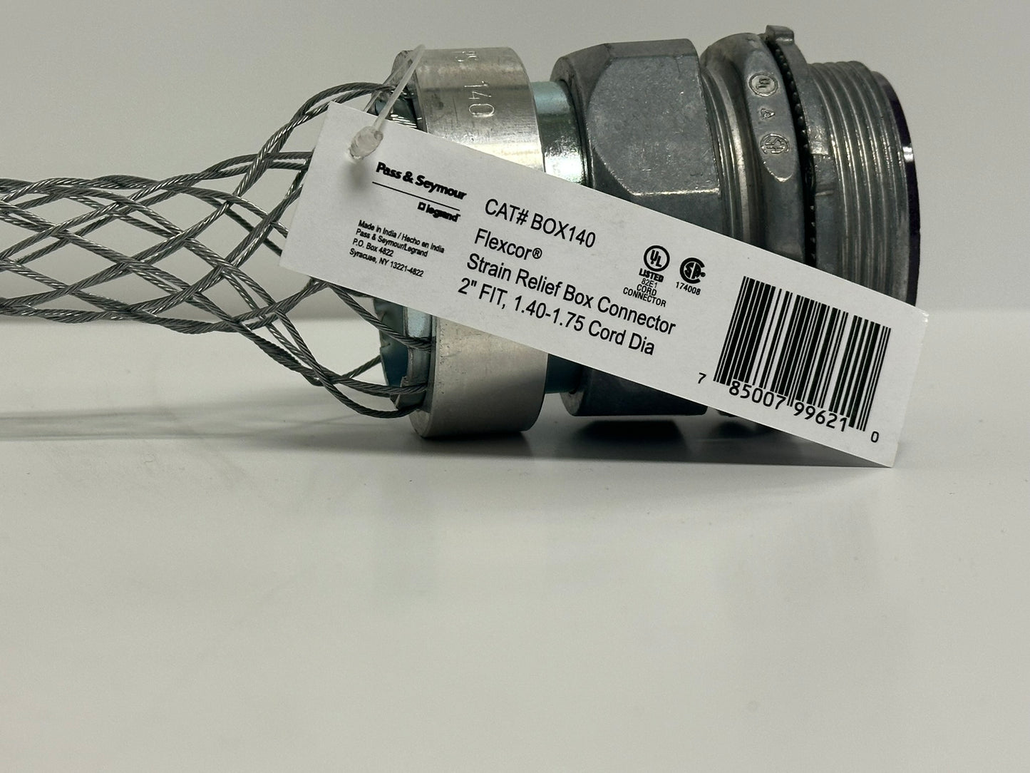 4 PK Pass & Seymour BOX140 – Heavy-Duty Dust-Tight Strain Relief Cord Grip