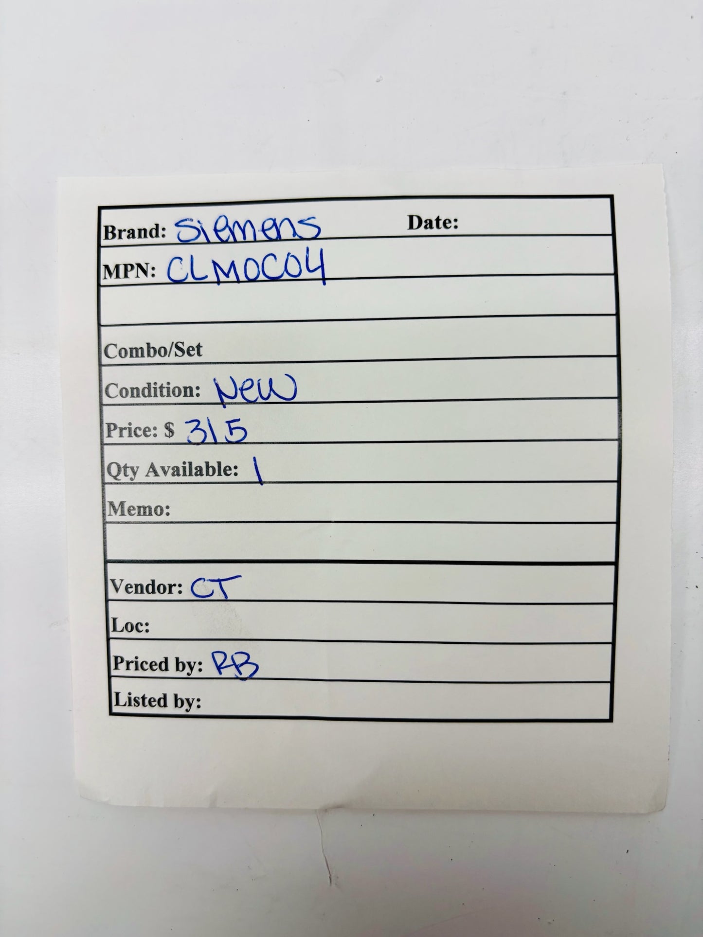 Siemens CLM0C04 AC Lighting Contactor, 30A