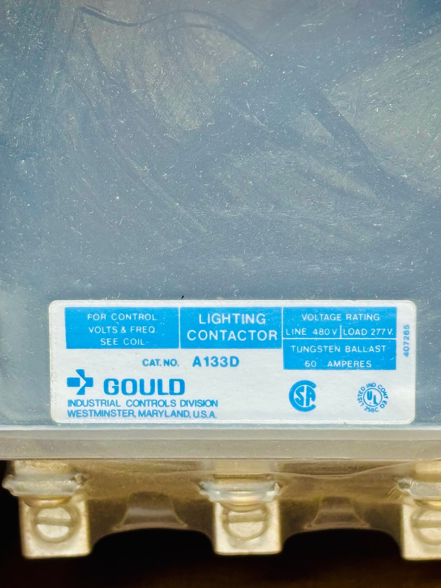Gould A133 Control Relay (Gould A133D12)