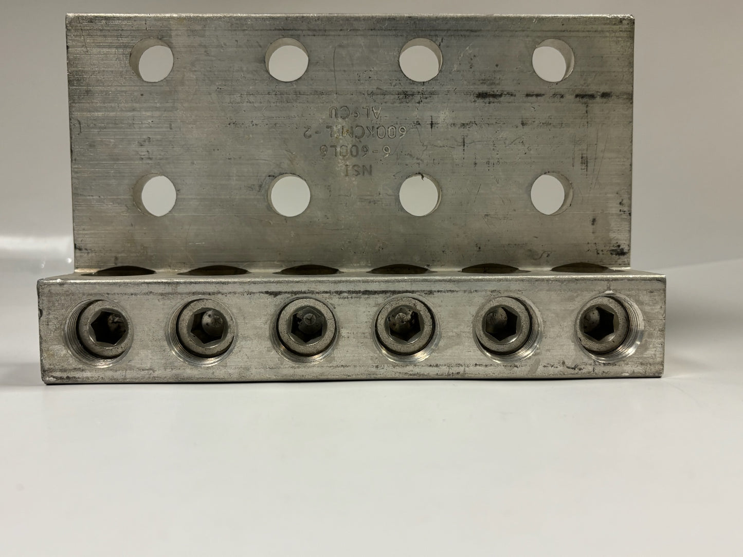 NSI 6-600L8 Dual-Rated Transformer Lug, 6-Port, 600 MCM–2 AWG, 600V