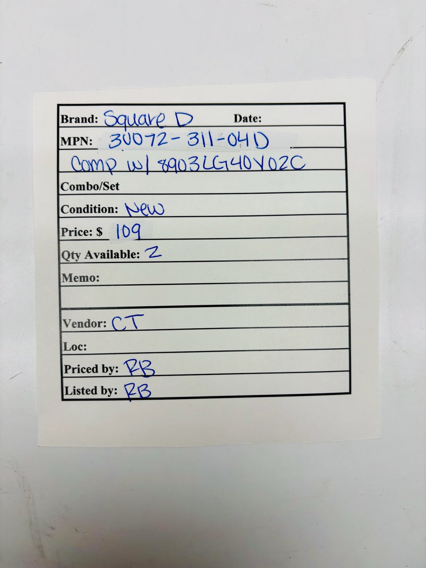 Square D 30072-311-04D NEMA Type 1 Indoor Electrical Enclosure (Box Only)