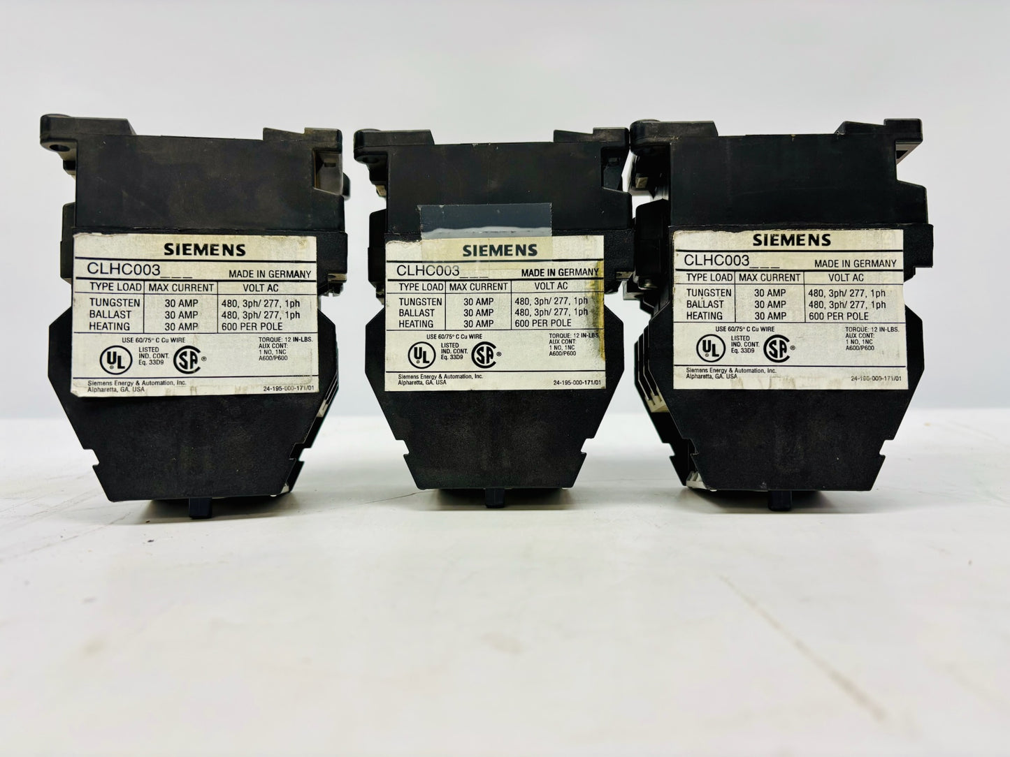 3 Pk Siemens 3TF42 Three-Phase AC Contactor Overview