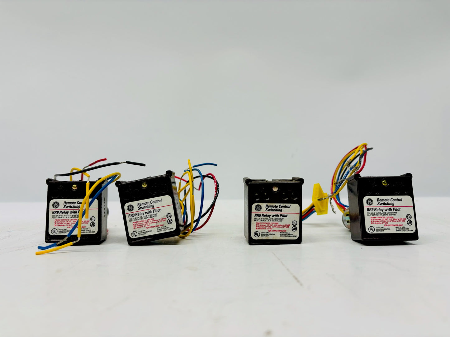 4 Pk General Electric RR9 Low-Voltage Pilot Light Relay