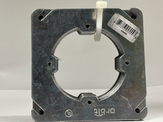 20 PK Orbit 43000X 4″ Flat Steel Plaster Ring with Dual‑Direction Tabs