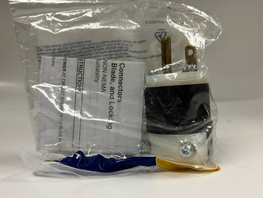 4 PK Leviton 5366‑C 20 A, 125 V NEMA 5‑20P Industrial Nylon Straight‑Blade Plug