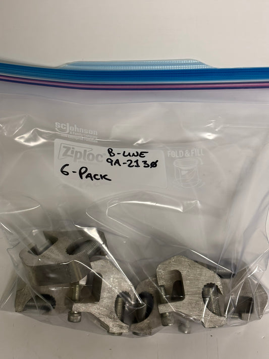 6-Pack Eaton 9A-2130 B-Line Cable Tray Ground Clamp