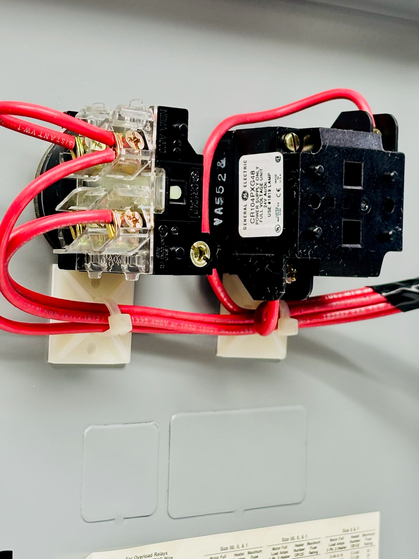 GE 300 Line Control Lighting Contactor CR306B16500ADTLJ, CR104PXG48,9T58K4503G09