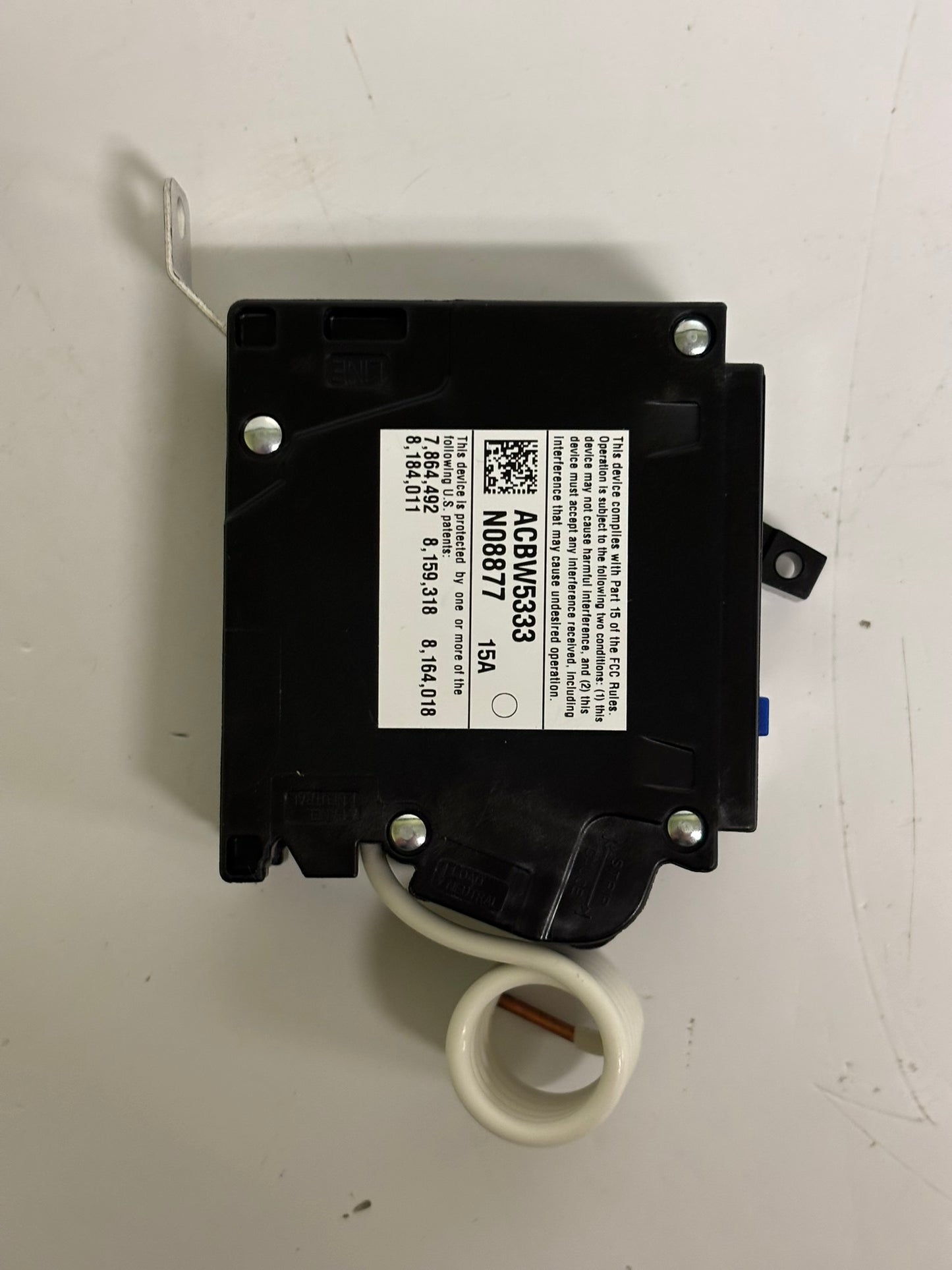 Siemens BA115AFCHH Insta-Wire Combination Type Arc Fault Circuit Interrupter, 15A, 1-Pole, 120VAC
