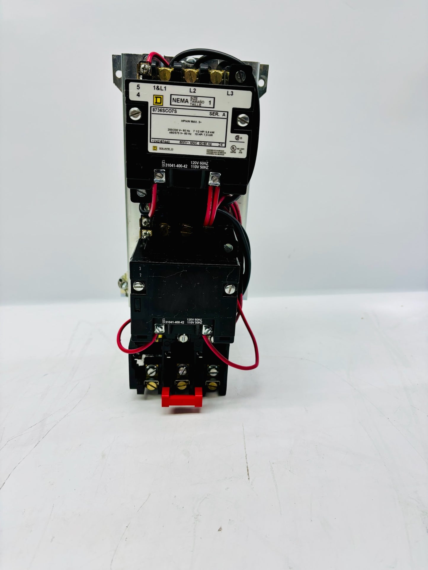 Square D 8736SC07S NEMA Size 1 Reversing Motor Starter