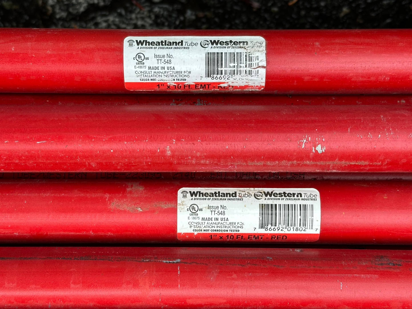 Wheatland Tube Company 1" X 10' EMT Red Conduit