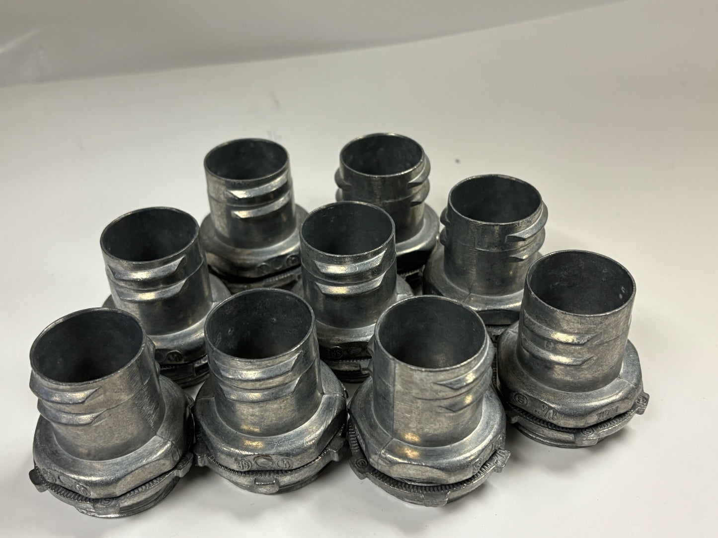 9 PK Orbit OF675 1¼″ Zinc Screw‑In Flex Connector for FMC, No Clamps Needed
