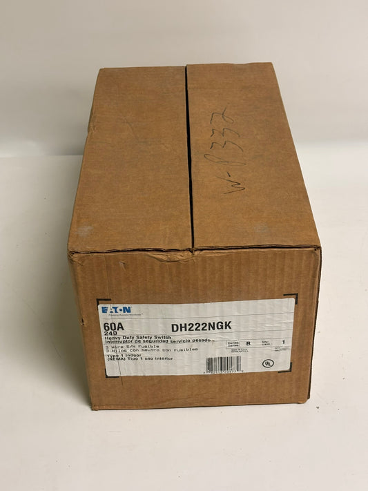 Eaton DH222NGK Heavy Duty Single-Throw Fused Safety Switch, 60 A
