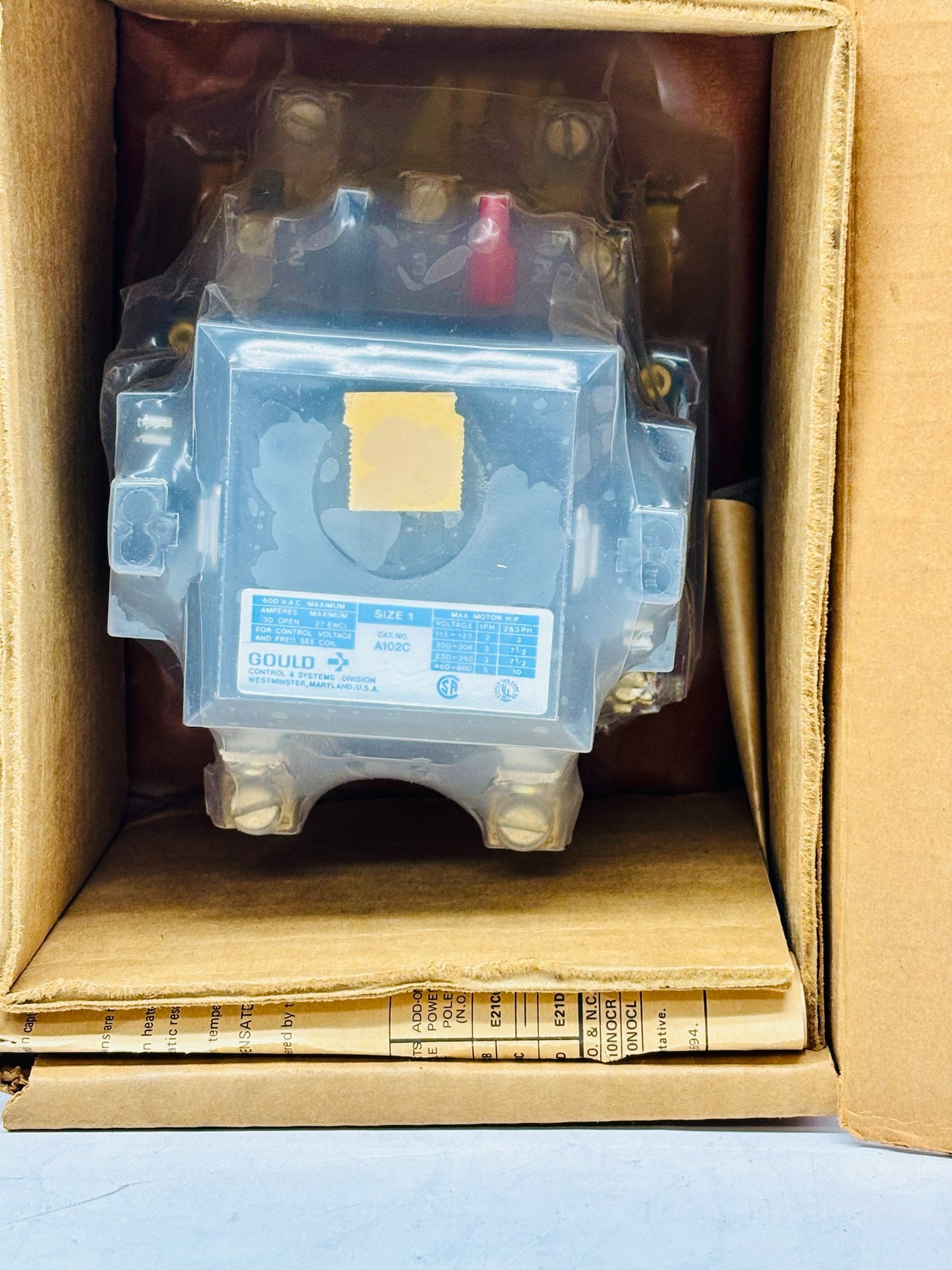 Gould A102C General Purpose Control Relay