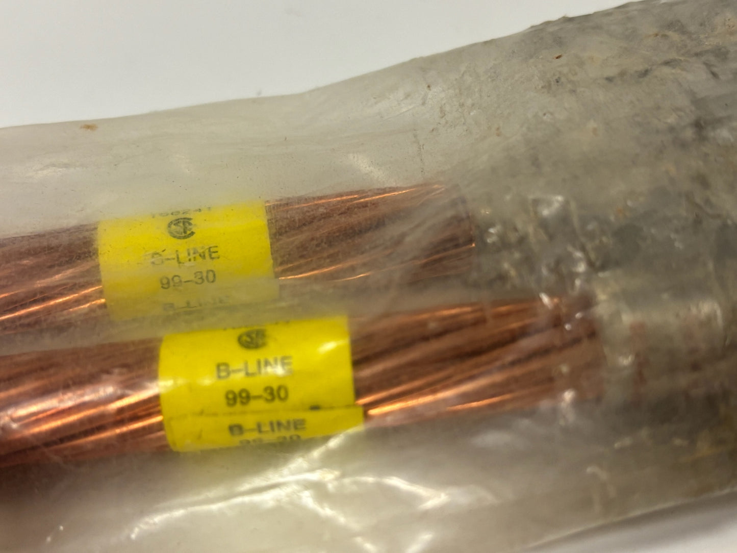 2 PC B‑Line 168241 Copper Bonding Jumper Pair, 4/0 AWG, 14″ Length