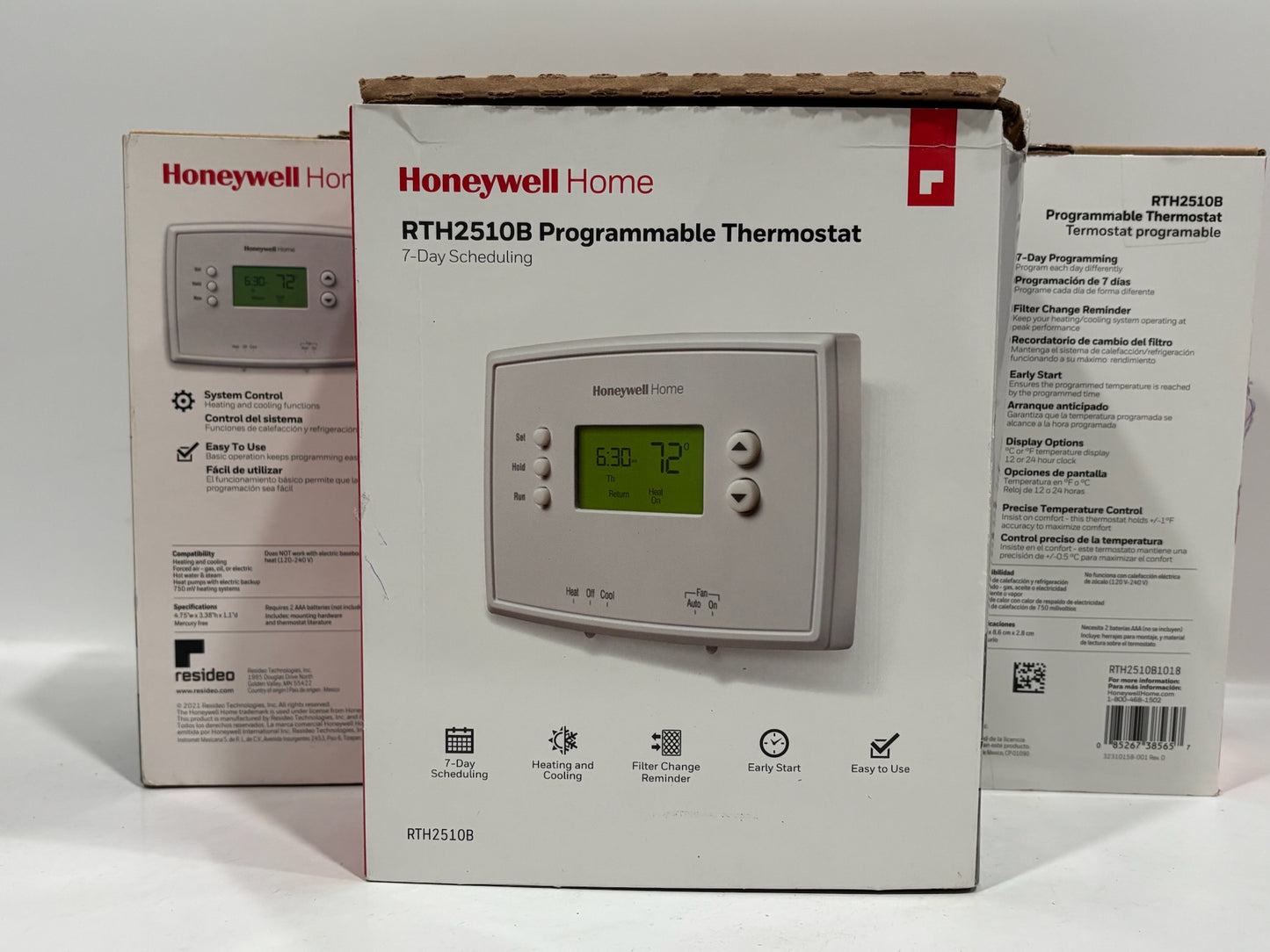 3 PK Honeywell RTH2510B 7-Day Programmable Thermostat – Precise, Daily Control