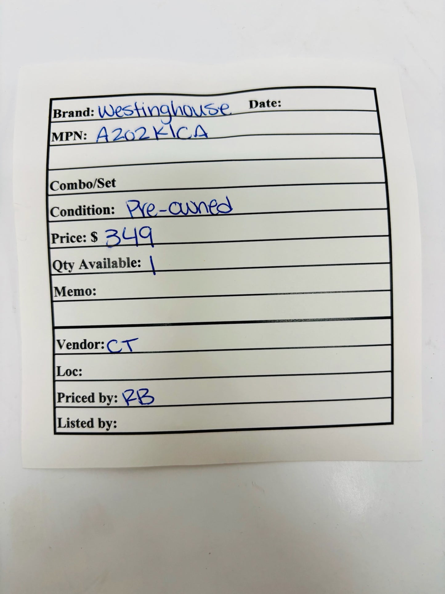 Westinghouse Electric Corporation A202K1CA Lighting Contactor