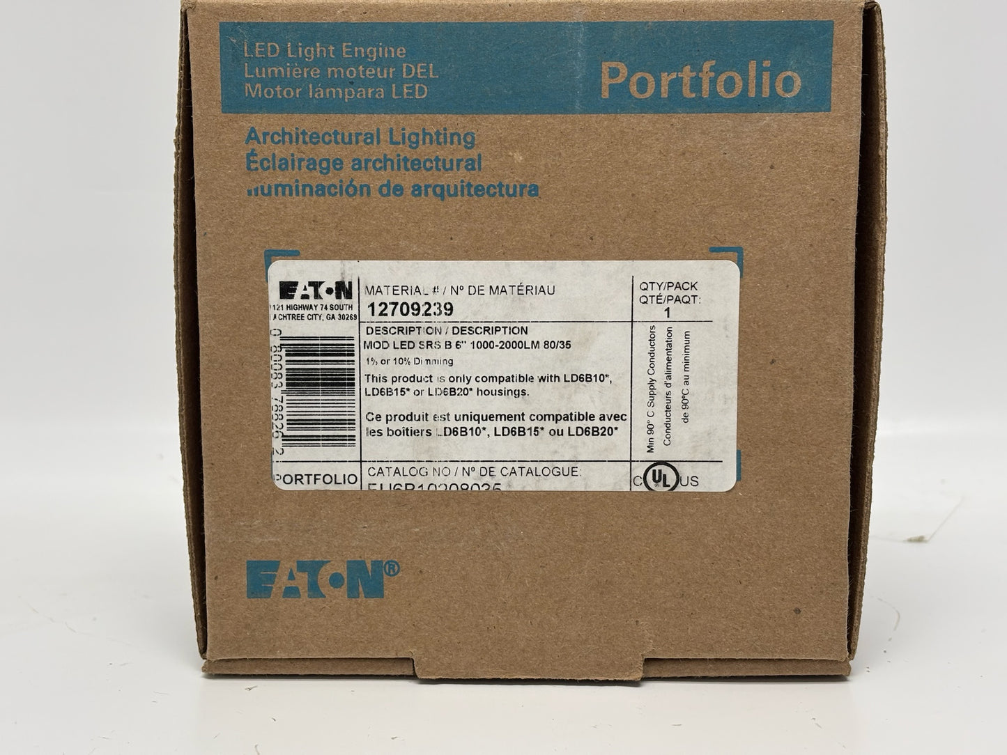 Eaton EU6B10208035 6" LED Module, 2000 Lumens, 3500K, 120-277V