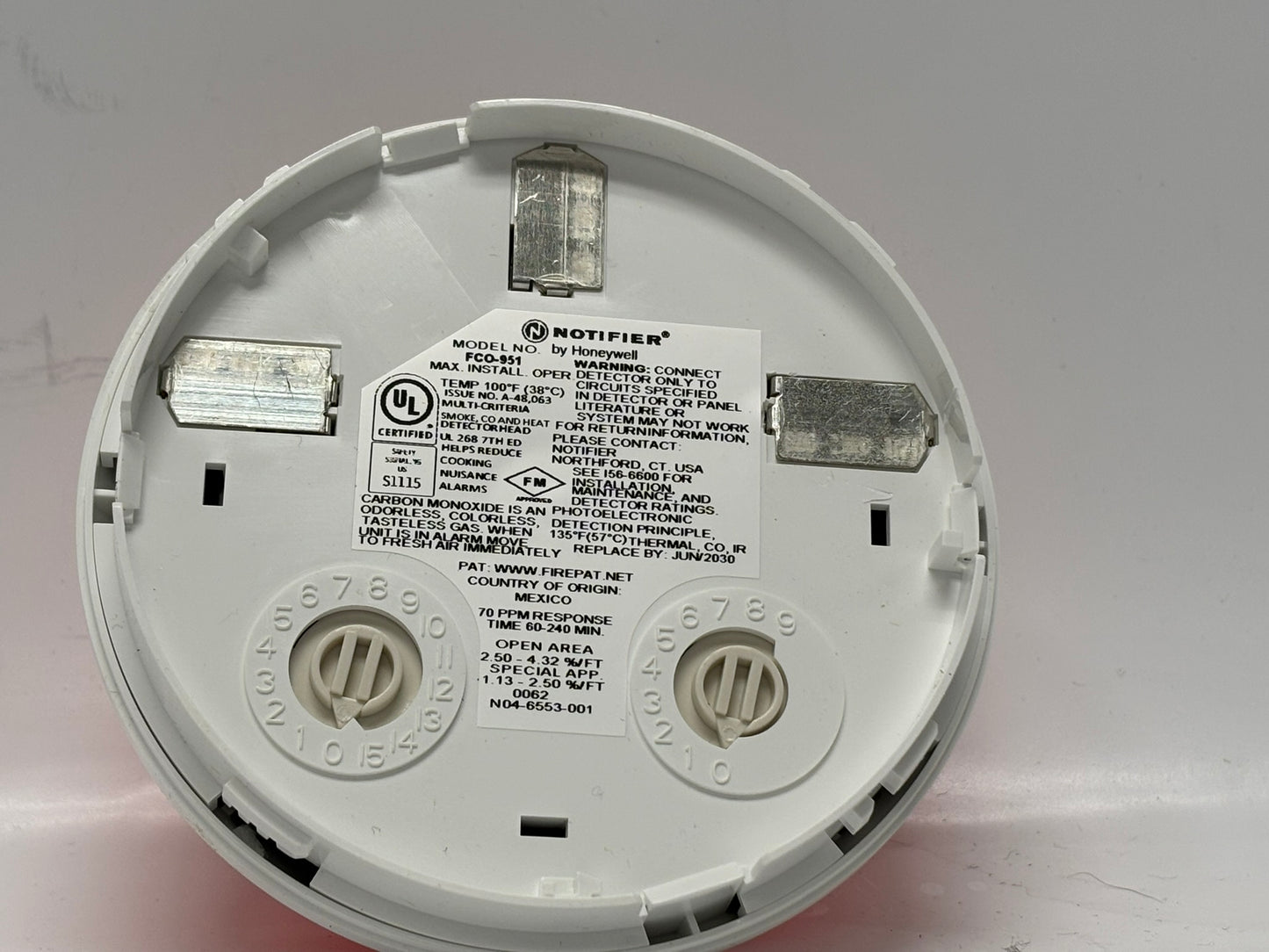 Notifier FCO‑951 Advanced Multi‑Criteria Fire & CO Detector, IntelliQuad PLUS