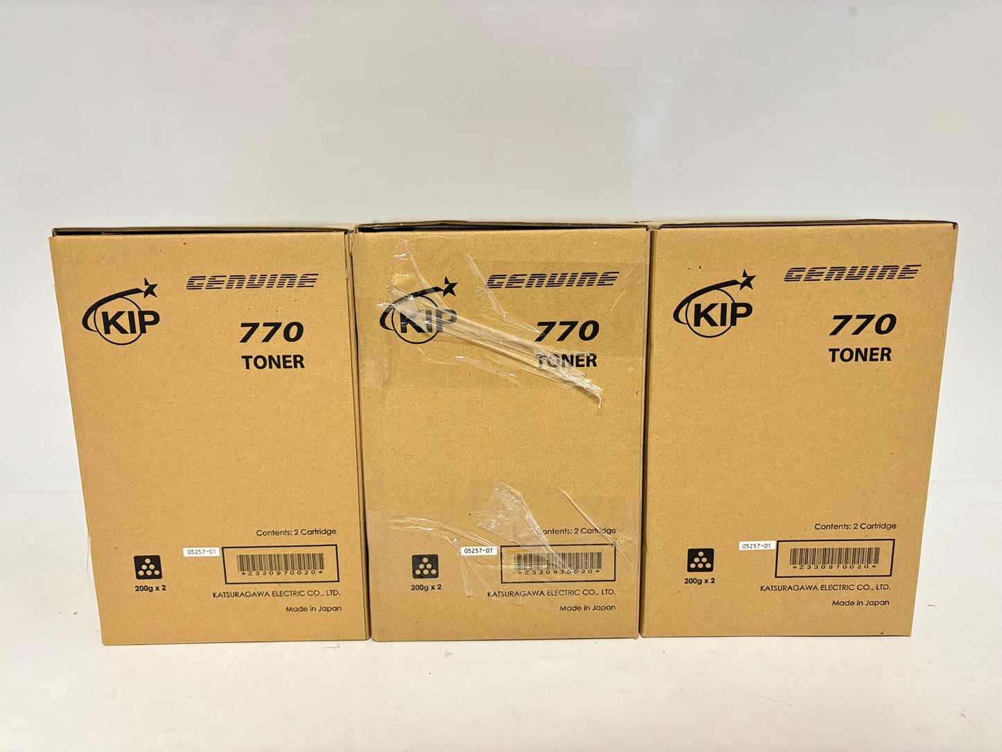 3 New Genuine Kip 770 Black Toner Cartridge Z330970020 Same Day Ship