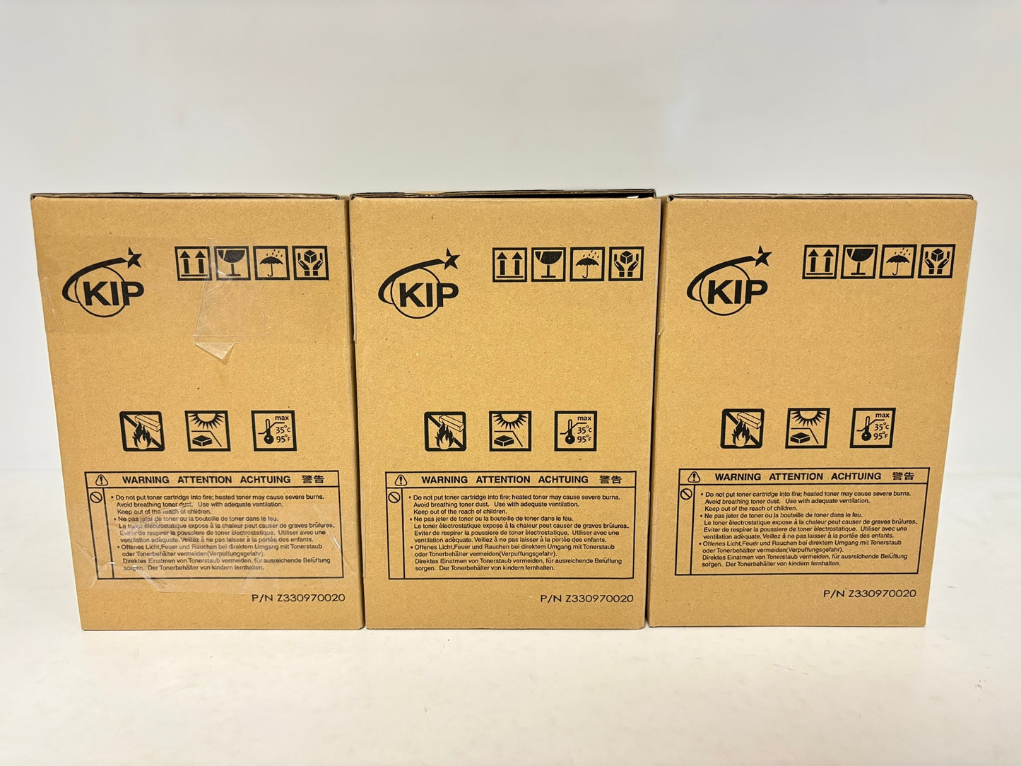 3 New Genuine Kip 770 Black Toner Cartridge Z330970020 Same Day Ship