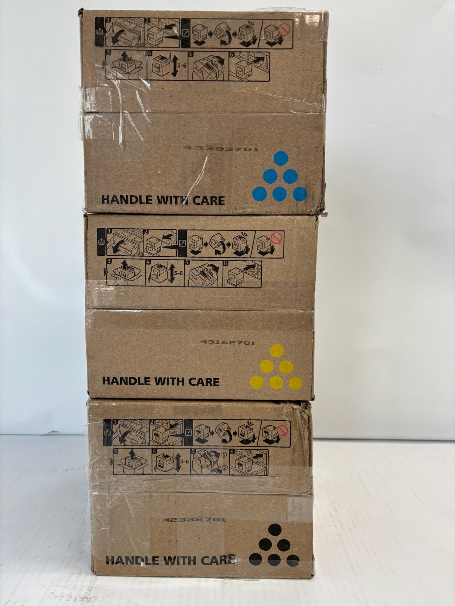 3 Genuine Ricoh MPC6502SP, MPC8002SP CYK Toners 842083,842084,842086