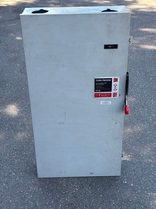 Eaton DH365NGK Cutler-Hammer Heavy Duty Safety Switch, Single-Throw, Fusible, 400A, No Box