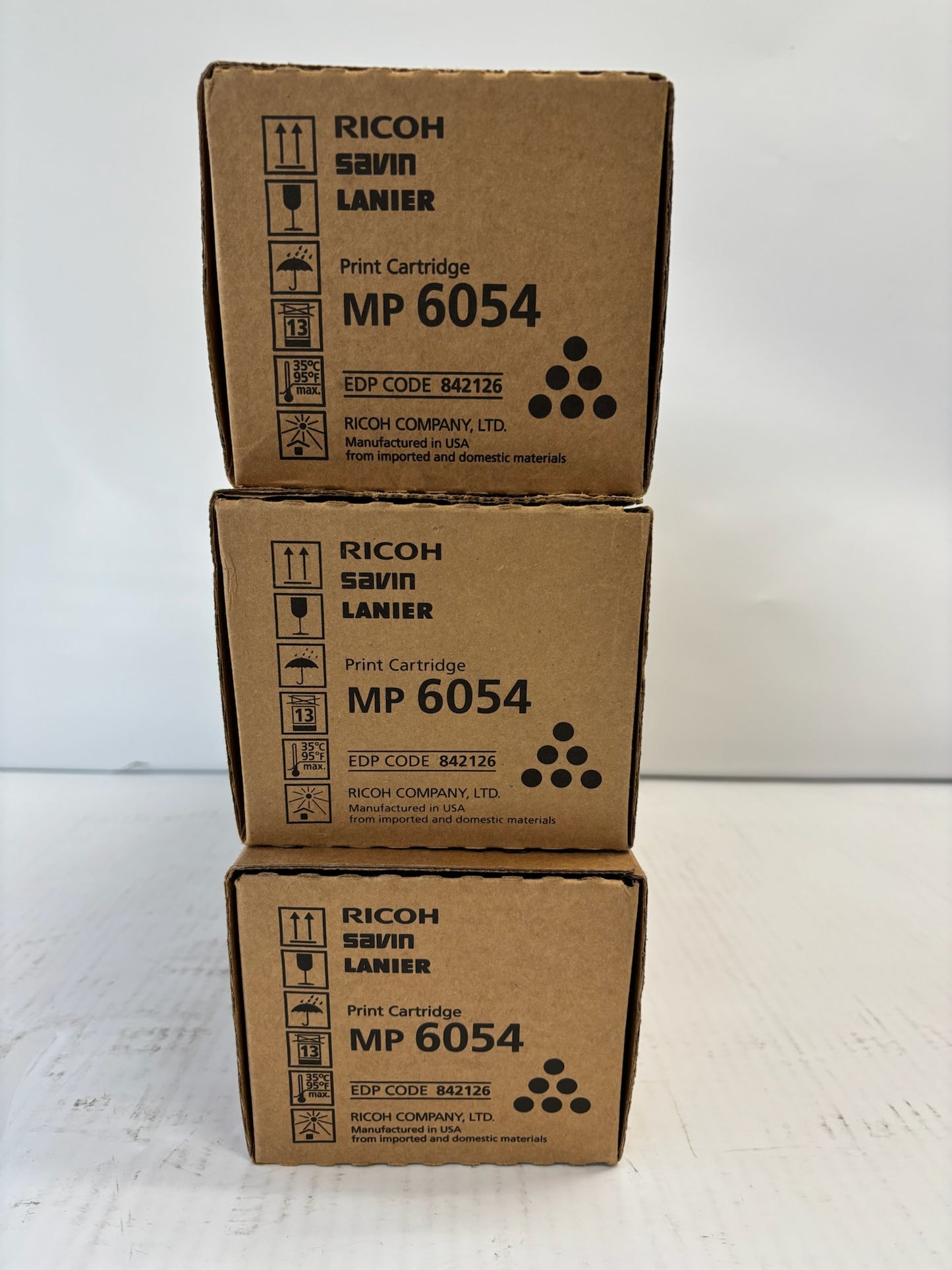 3 Genuine Ricoh IM4000,5000,6000,4054SP Black Print Cartridges 842126