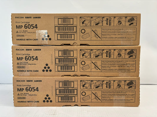 3 Genuine Ricoh IM4000,5000,6000,4054SP Black Print Cartridges 842126