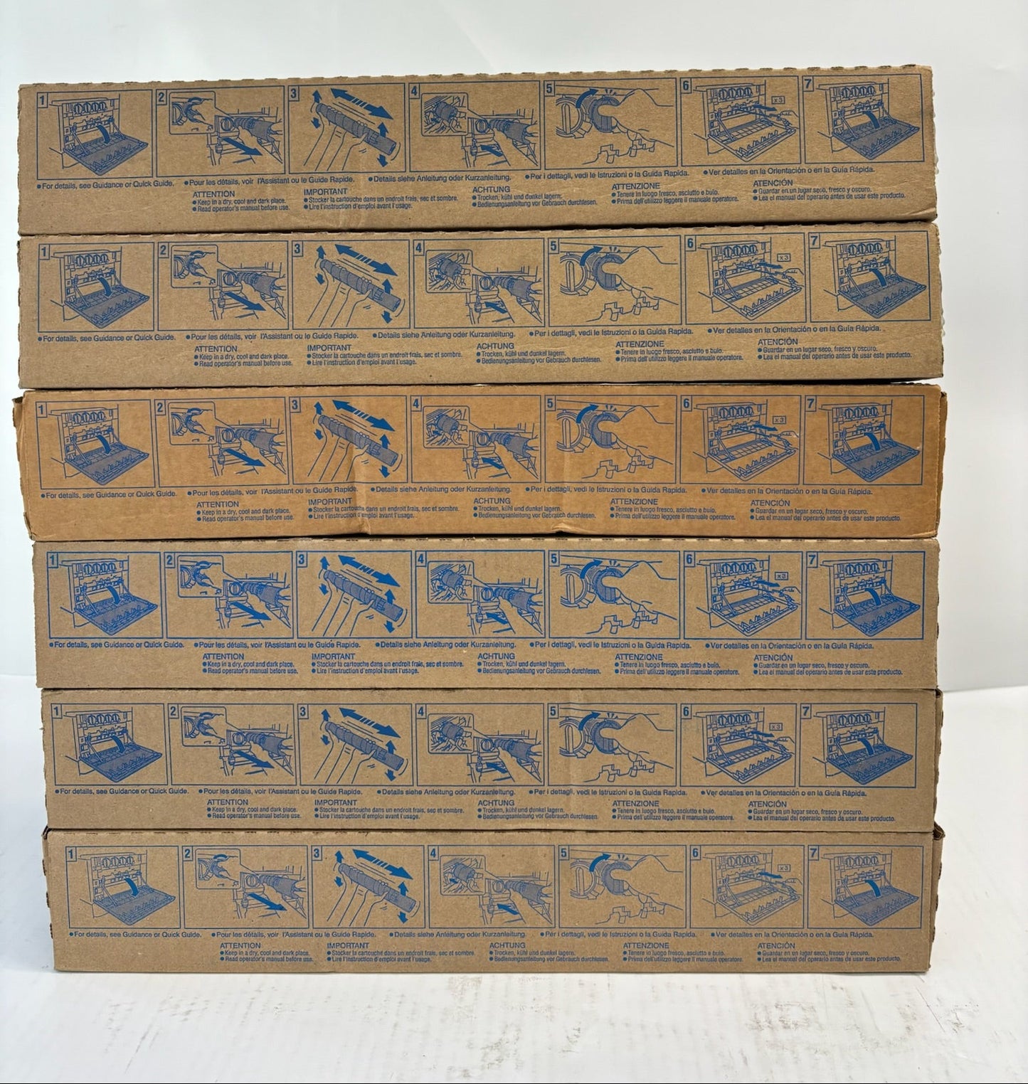 6 Genuine Konica Minolta Bizhub C224,C284,C364,C364e TN321 CCMYKK Toners