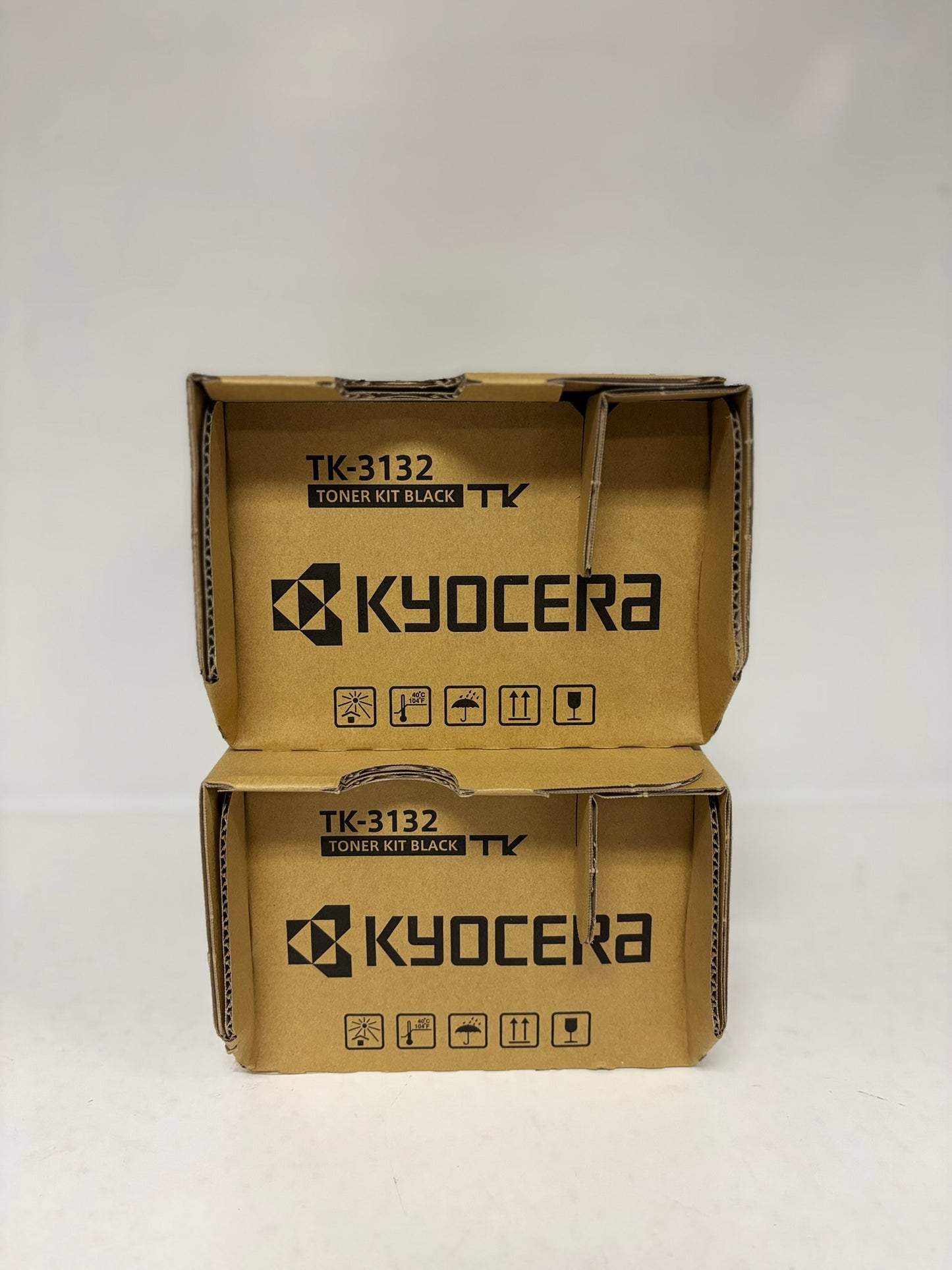 2 Genuine Kyocera ECOSYS M3560idn, FS-4300DN Black Toners TK-3132, 1T02LV0USV