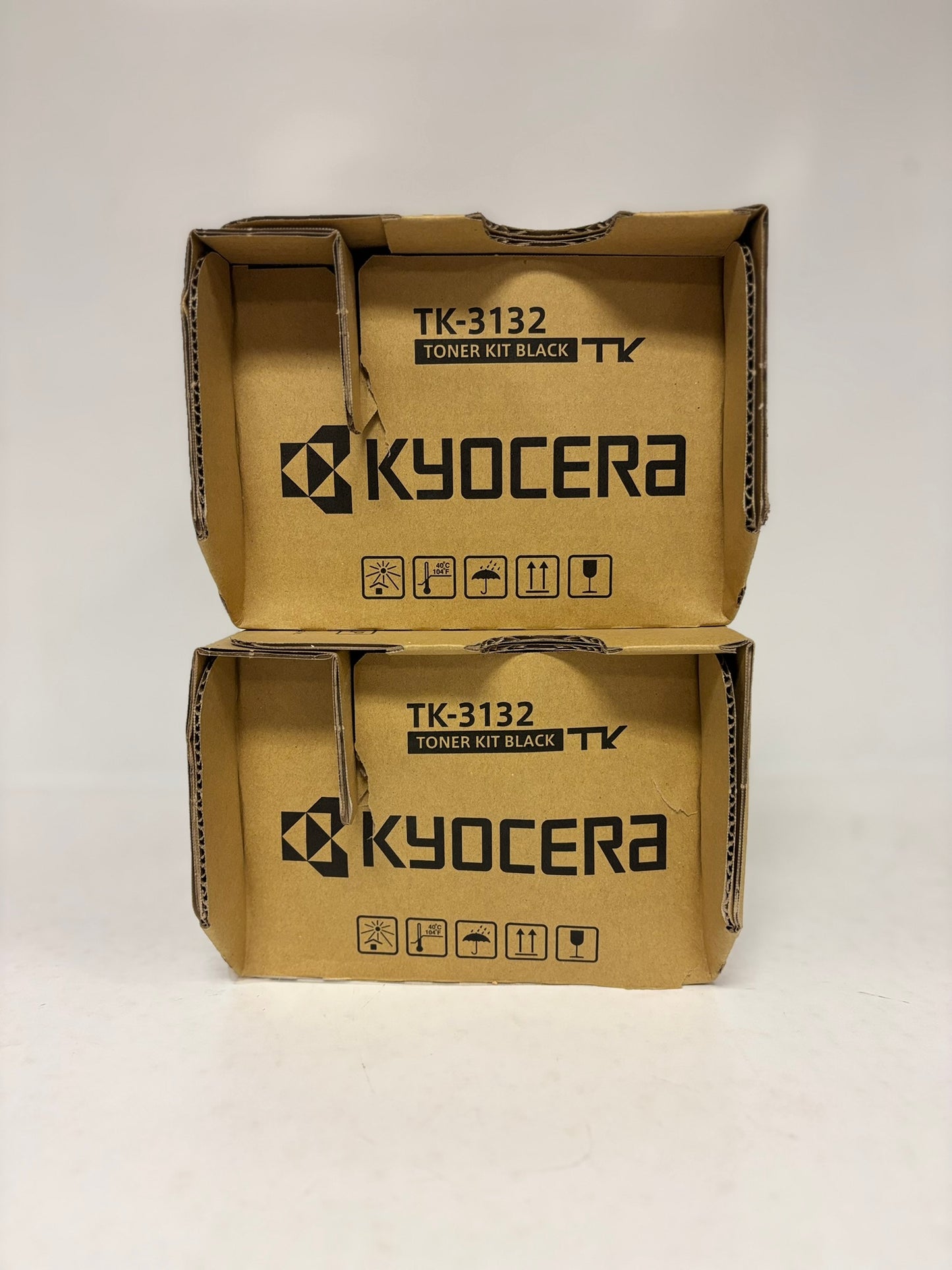 2 Genuine Kyocera ECOSYS M3560idn, FS-4300DN Black Toners TK-3132, 1T02LV0USV