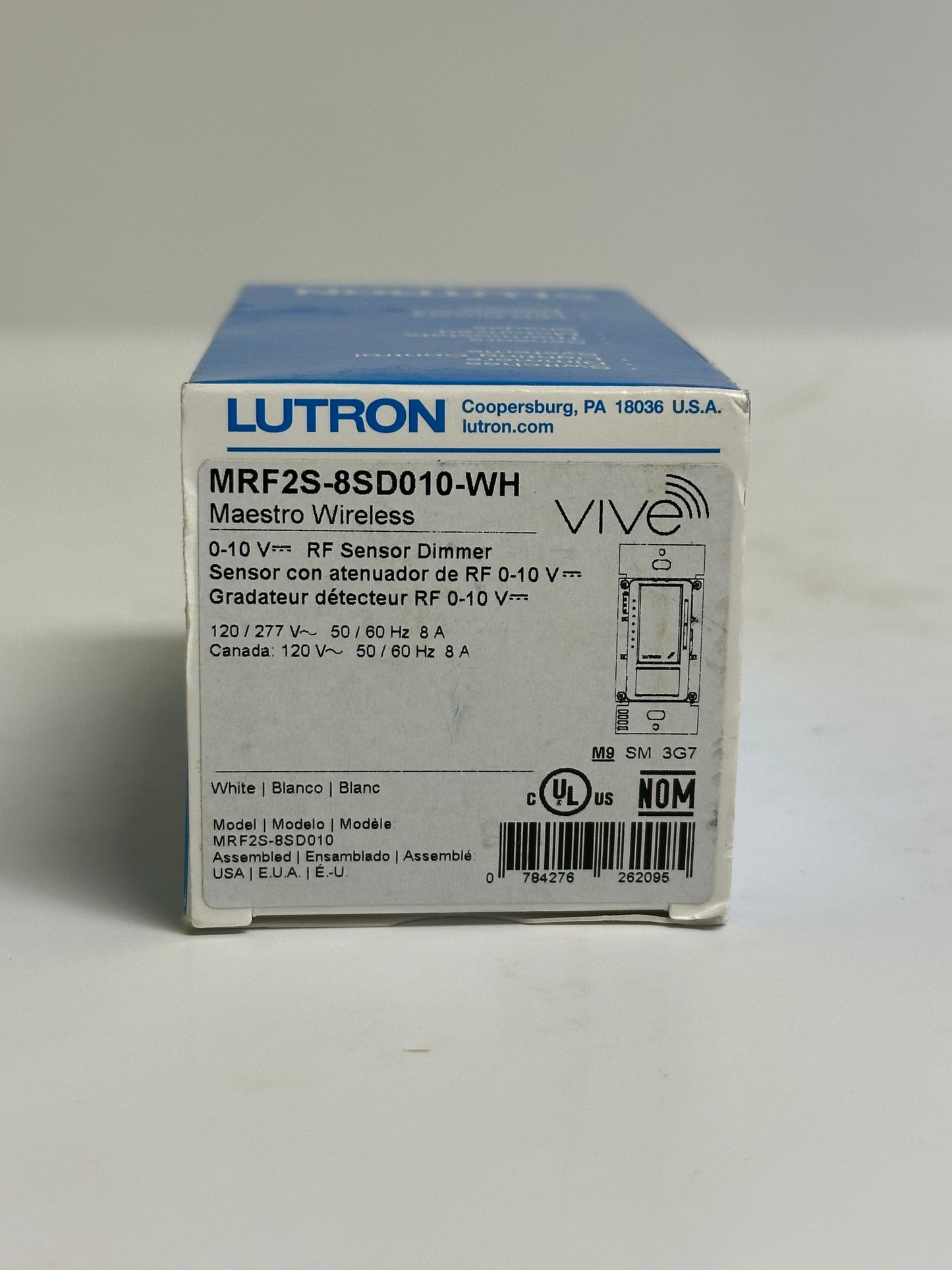 Lutron Maestro (MRF2S-8SD010-WH) Wireless Occupancy/Vacancy Dimmer, White