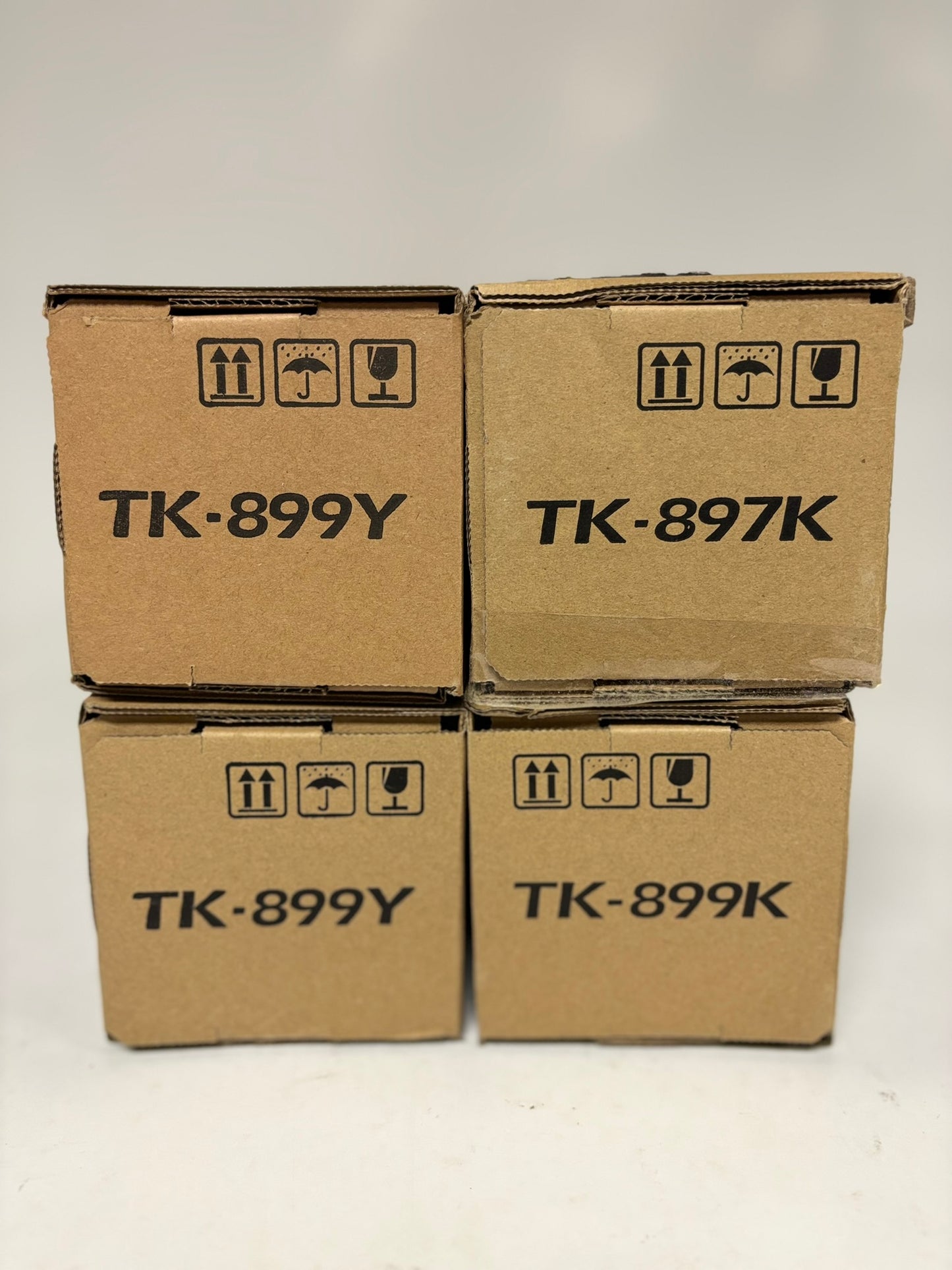 4 OEM Kyocera TASKalfa 205c,255c,C8520MFP,C8525MFP TK-897K,TK-899YYK Toners