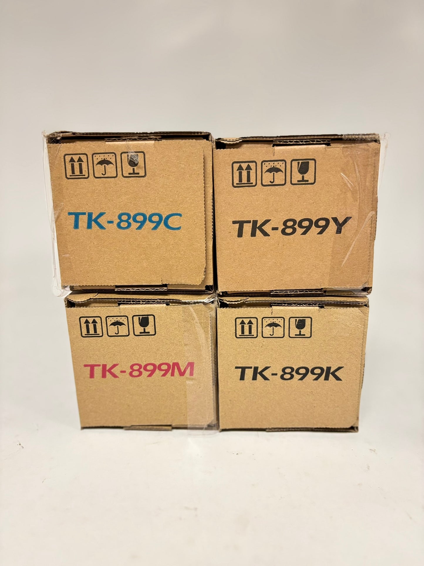 4 Genuine Kyocera TASKalfa 205c, 255c, FS-C8520MFP TK-899 CMYK Toners