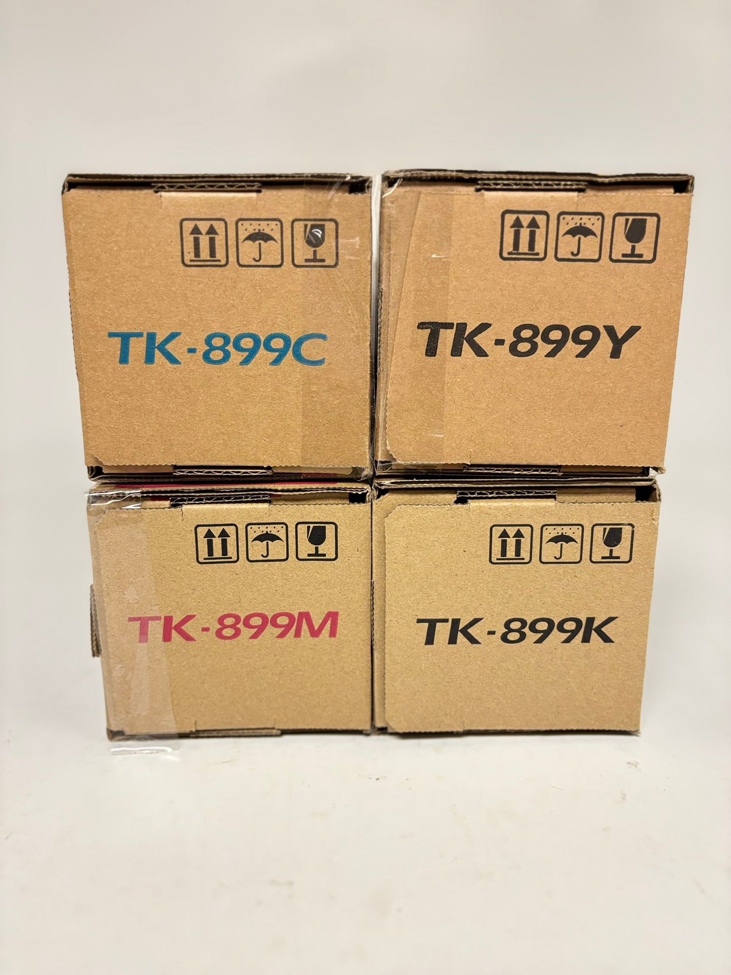 4 Genuine Kyocera TASKalfa 205c, 255c, FS-C8520MFP TK-899 CMYK Toners